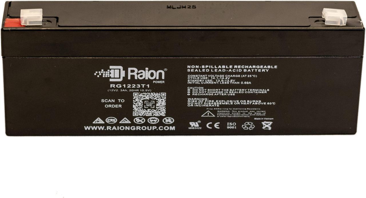 Alt view image 2 of 2 - Raion Power 12V 2.3Ah Battery For Abbott Laboratories DH3 - 1 Pack