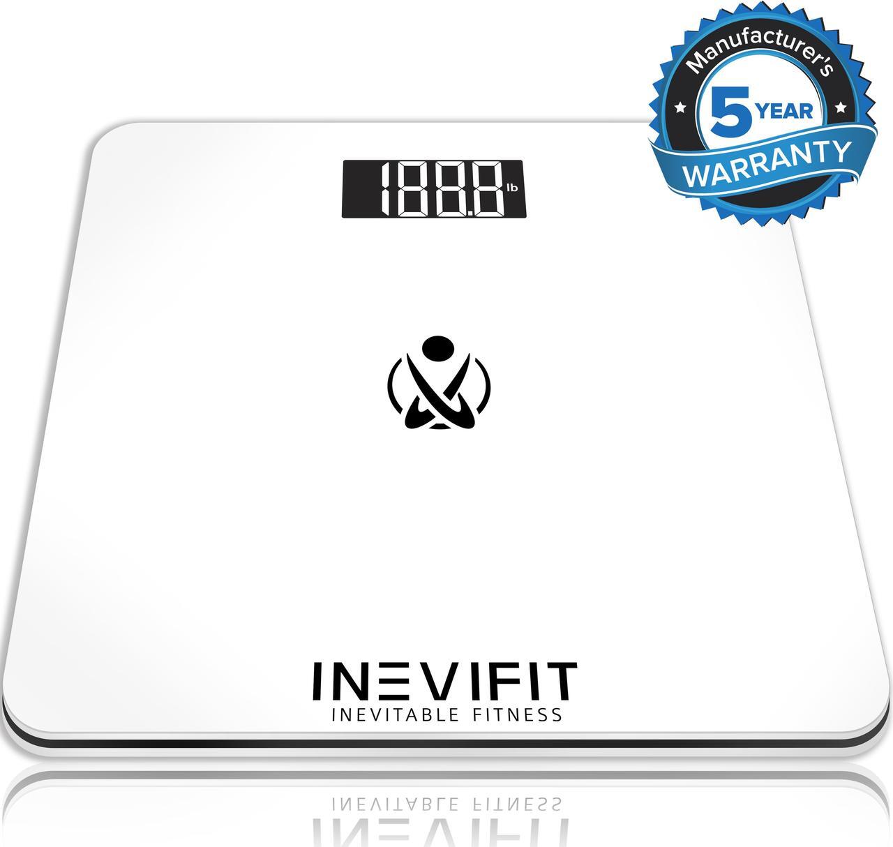 Main image of INEVIFIT BATHROOM SCALE, Highly Accurate Digital Bathroom Body Scale, Measures Weight for Multiple Users