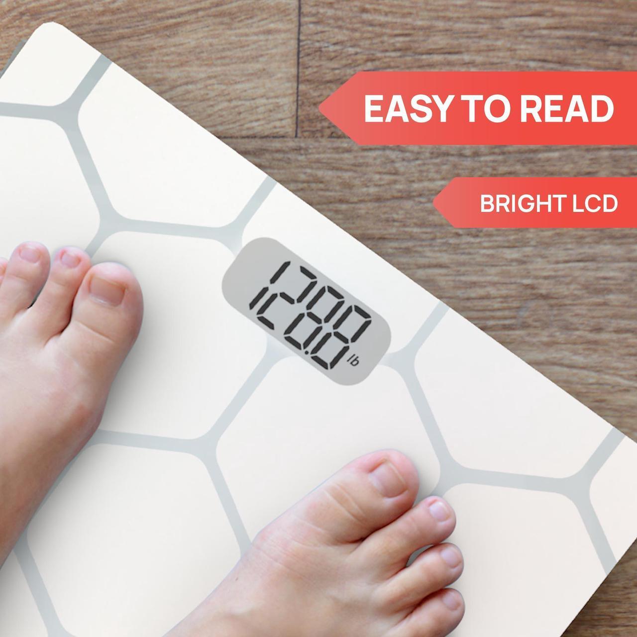 Alt view image 2 of 6 - INEVIFIT Bathroom Scale, Highly Accurate Digital Body Weight Scale Up to 400lbs. Includes 5-Year Warranty