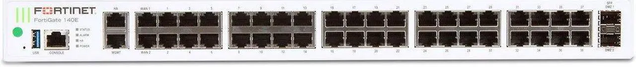 Alt view image 3 of 4 - Fortinet FortiGate FG-140E-POE Network Security/Firewall Appliance - 42 Port