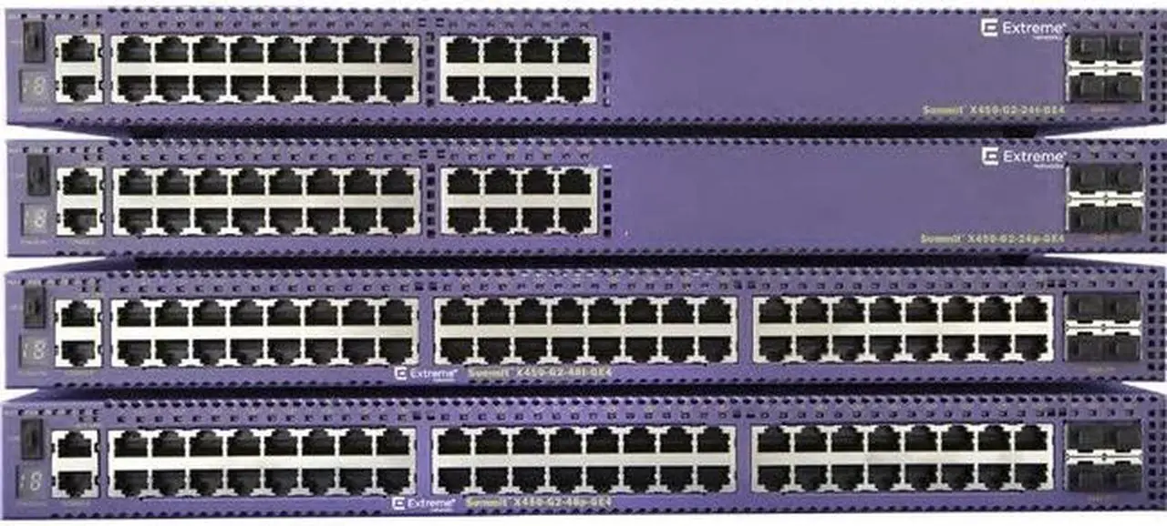 Alt view image 6 of 8 - Extreme Networks Summit X450-G2-48p-10GE4 Ethernet Switch