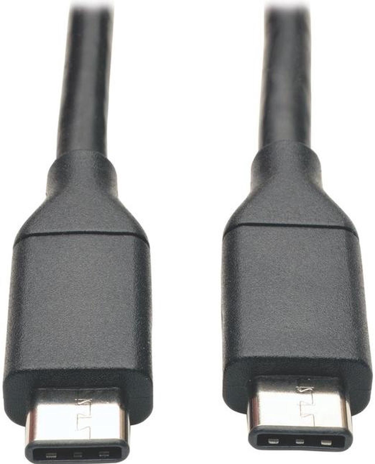 Alt view image 6 of 9 - Tripp Lite U420-003 Black USB 3.1 Gen 1 (5 Gbps) Cable, USB Type-C (USB-C)