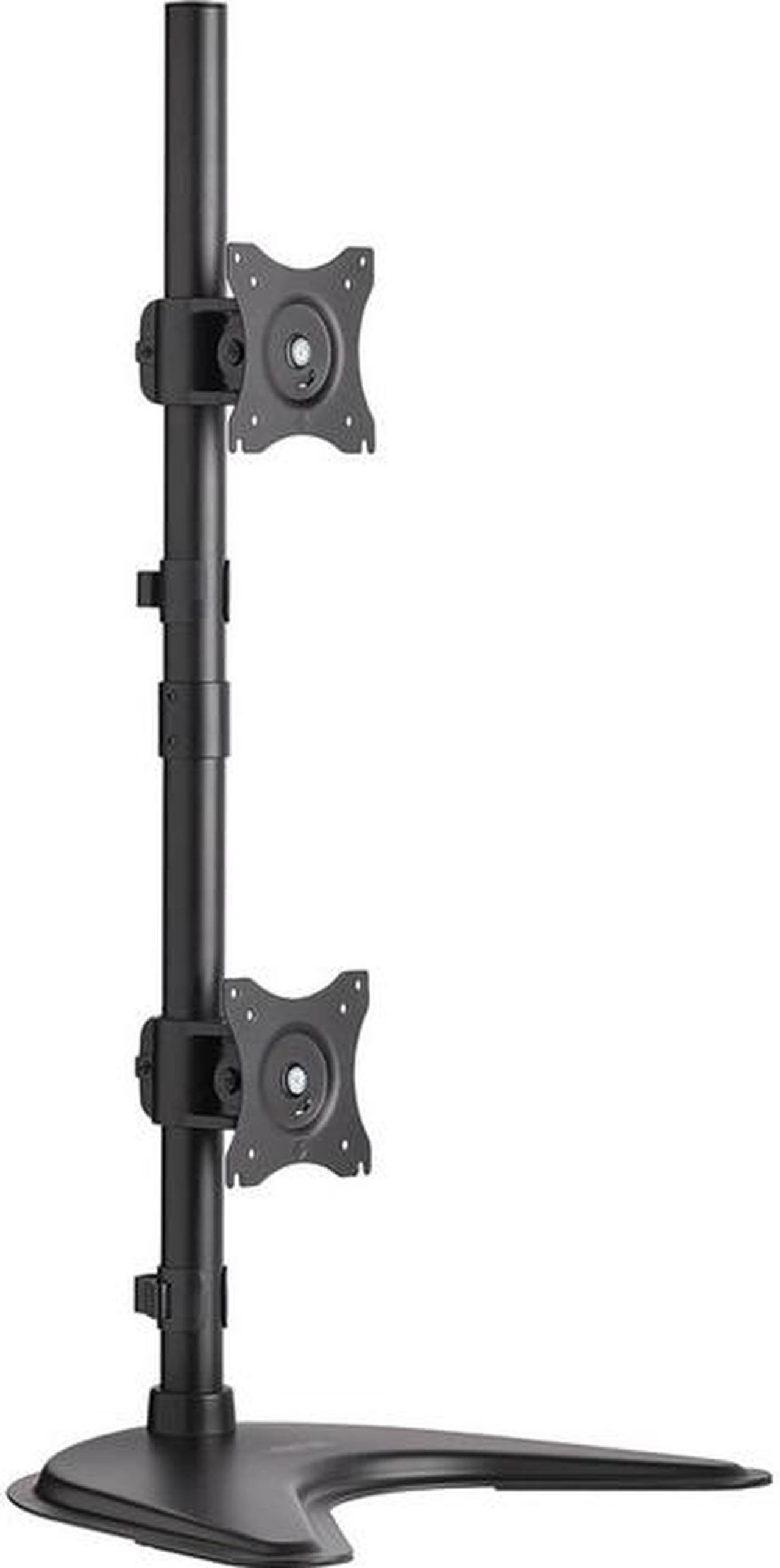 Alt view image 4 of 20 - Tripp Lite Dual Vertical Flat-Screen Desk Stand/Clamp Mount, 15" to 27" Displays