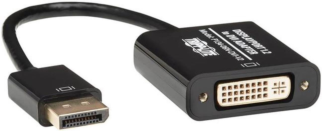 Alt view image 4 of 7 - Tripp Lite DisplayPort to DVI Active Cable Adapter, DP 1.2, Converter for DP to DVI (M/F), 1920 x 1200/1080p, 6 in. (P134-06N-DVI-V2)
