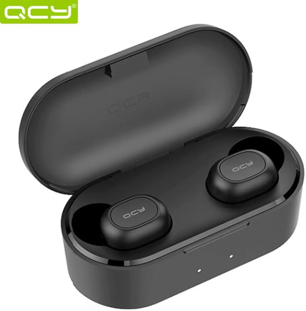 Main image of QCY T2C TWS Earphone Blutooth 5.0 Headphone 3D stereo Dual Mic Noise Cancelling Headset with charging box-Black