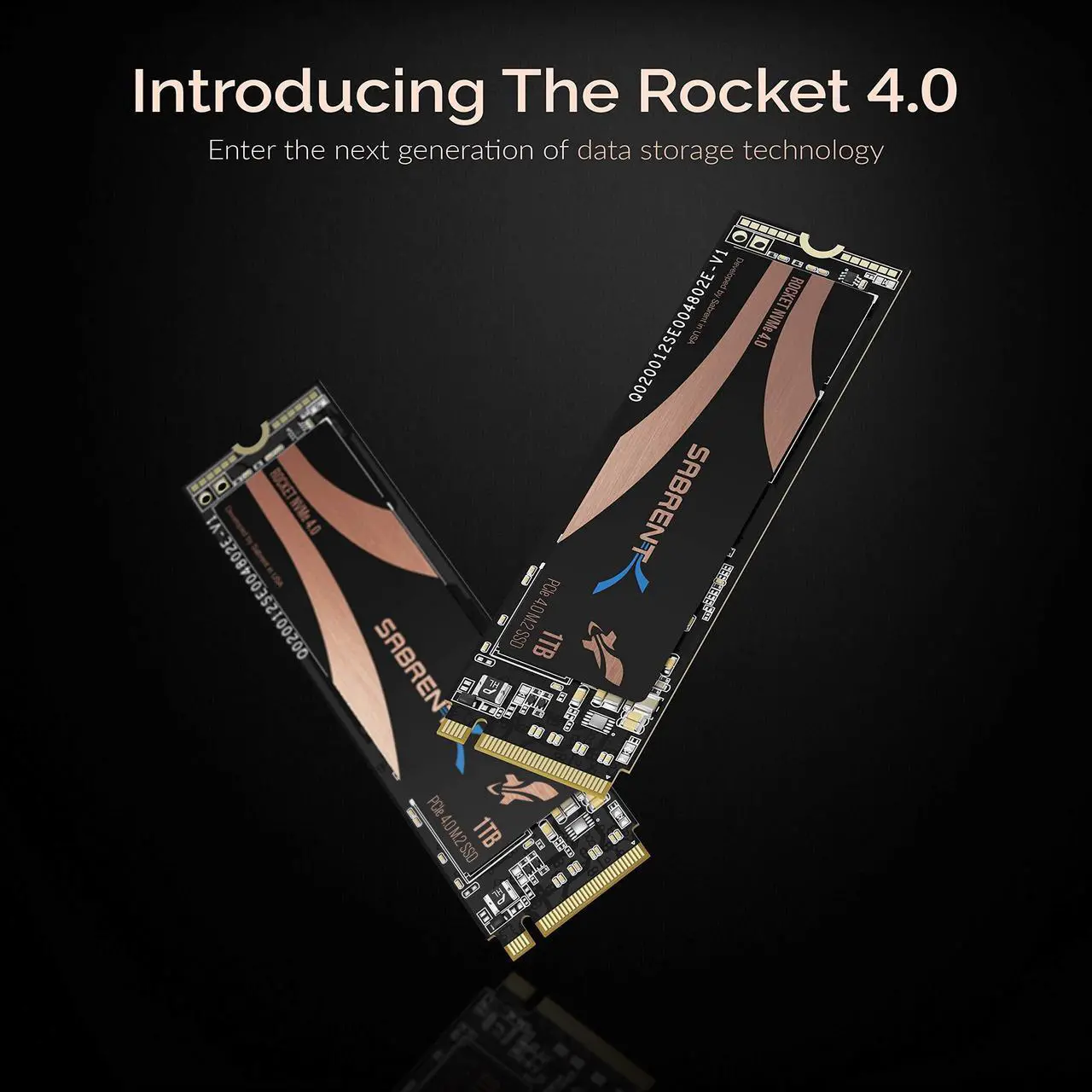 Alt view image 2 of 12 - SABRENT 1TB Rocket NVMe 4.0 Gen4 PCIe M.2 Internal SSD Extreme Performance Solid State Drive (SB-ROCKET-NVMe4-1TB)