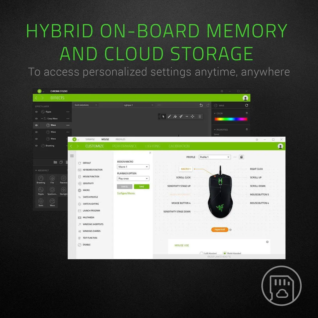 Alt view image 7 of 18 - RAZER MAMBA ELITE: 5G True 16,000 DPI Optical Sensor - 9 Programmable Buttons - Ergonomic Form Factory - Razer Chroma Enabled - Esports Gaming Mouse