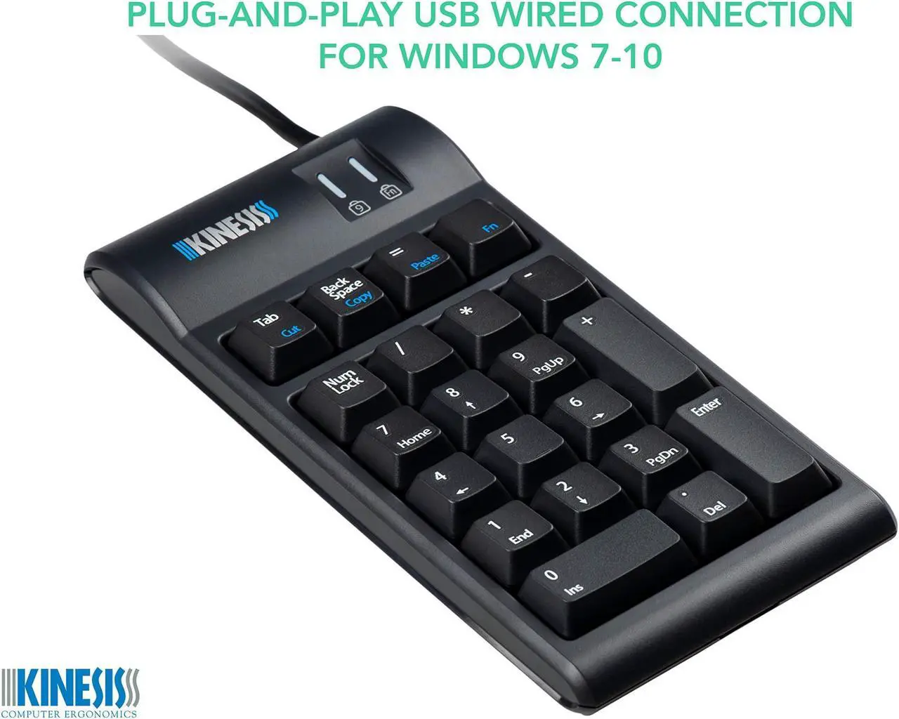 Alt view image 11 of 20 - Kinesis Freestyle2 Keypad for PC, AC800HPB-US