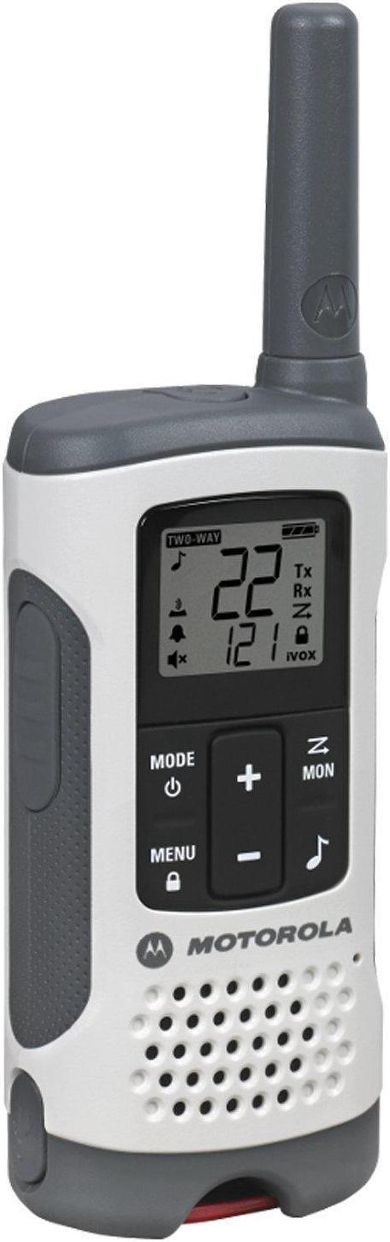 Alt view image 7 of 20 - Motorola T260 Two-Way Radio - 37KM Model + NOAA Rechargeable  (Dual Pack)