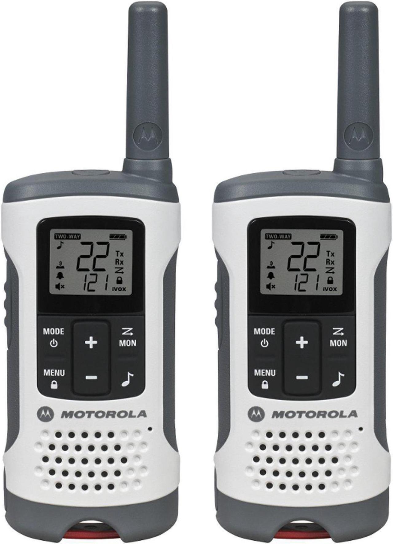 Alt view image 6 of 20 - Motorola T260 Two-Way Radio - 37KM Model + NOAA Rechargeable  (Dual Pack)