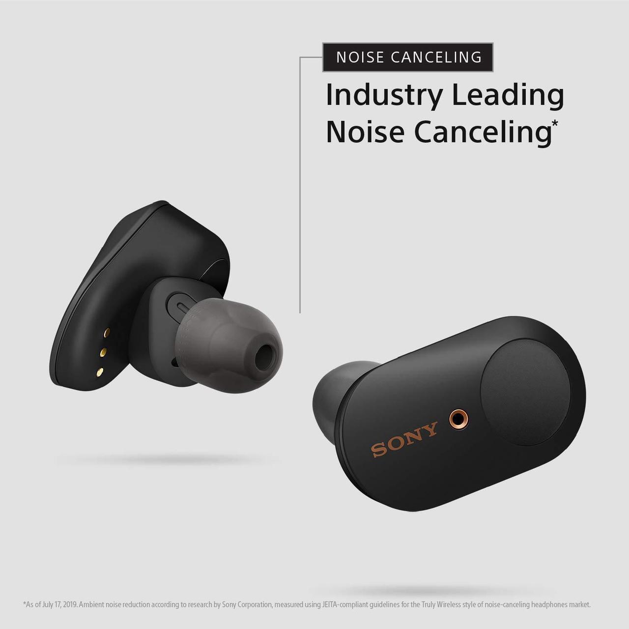 Alt view image 3 of 20 - Sony WF-1000XM3 Industry Leading Noise Canceling Truly Wireless Earbuds (White)