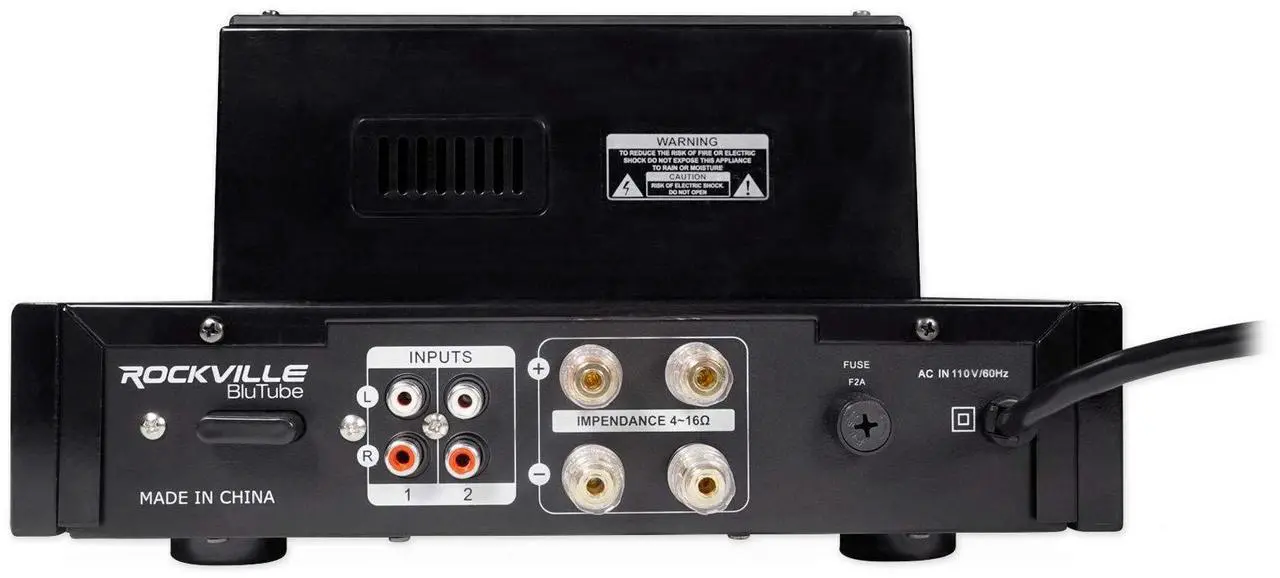 Alt view image 12 of 12 - Rockville BluTube 70w Tube Amplifier/Home Theater Stereo Receiver w/ Bluetooth