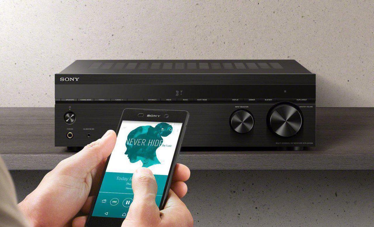 Alt view image 3 of 20 - Sony STRDH590 5.2 Channel Surround Sound Home Theater Receiver: 4K HDR AV Receiver with Bluetooth,Black