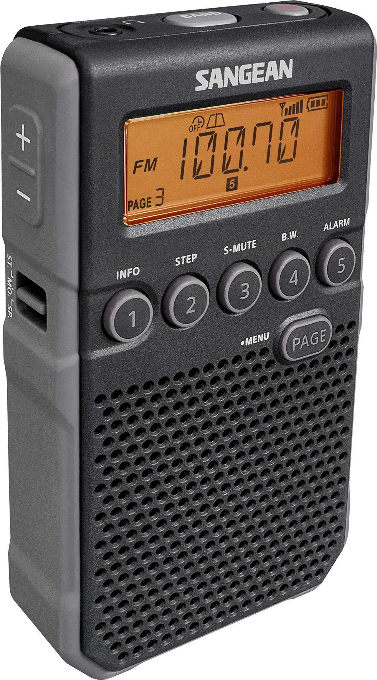 Alt view image 5 of 19 - Sangean DT-800BK AM/FM Weather Alert Pocket Radio (Black)