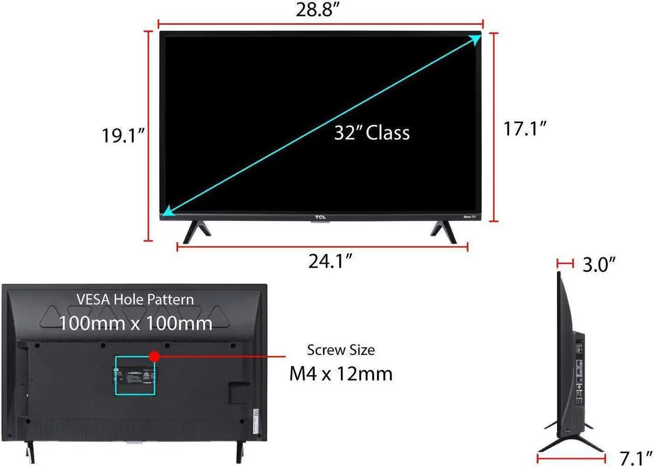 Alt view image 7 of 6 - TCL 32S327 32 inch 3-Series Roku Smart HD TV