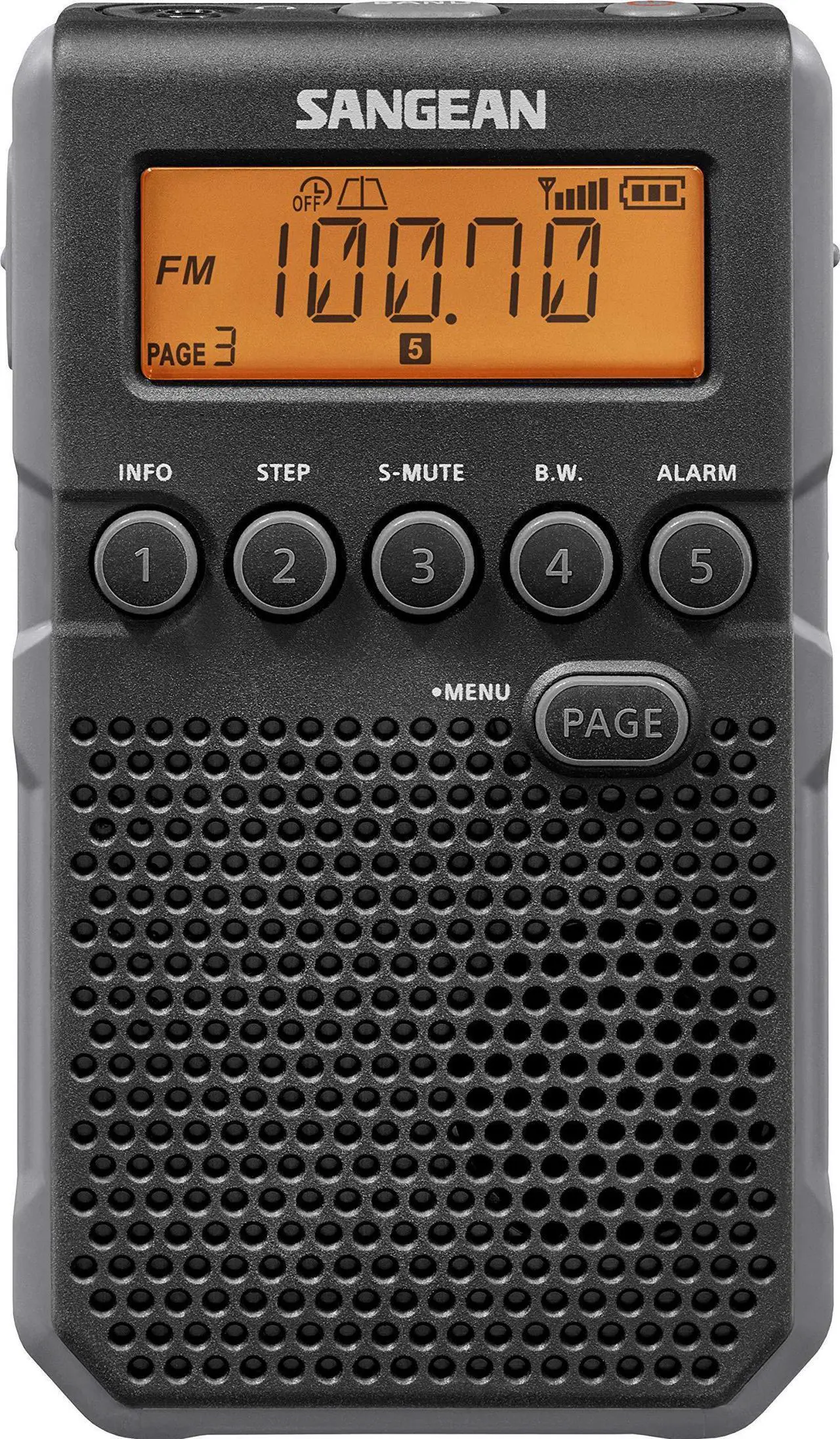 Alt view image 2 of 19 - Sangean DT-800BK AM/FM Weather Alert Pocket Radio (Black)