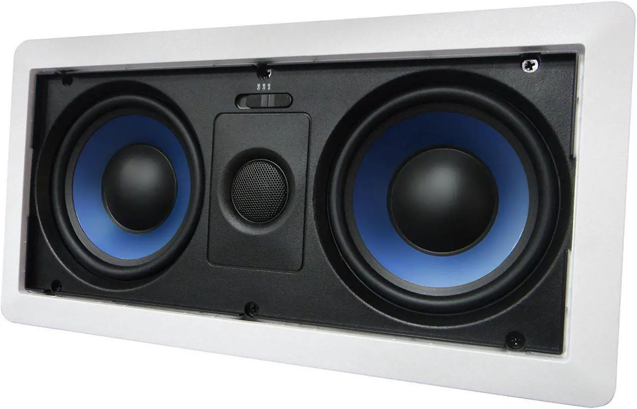 Alt view image 8 of 16 - 5252W Silver Ticket Dual 5.25" 80-Watt Center-Channel In-Wall Speaker with Pivoting Tweeter (1 Speaker, White)