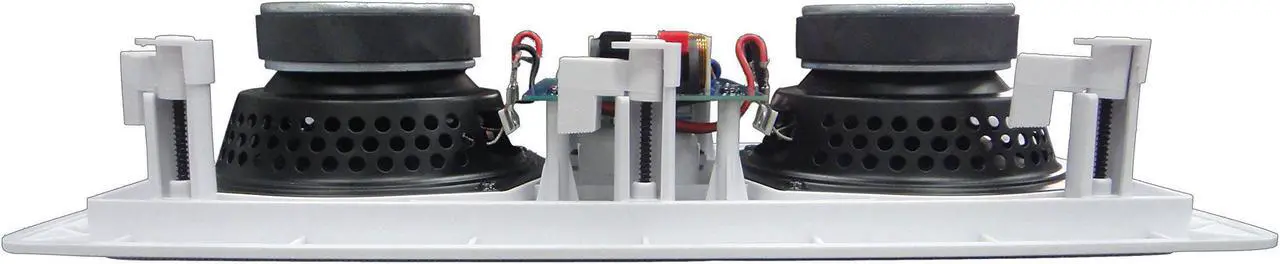 Alt view image 12 of 16 - 5252W Silver Ticket Dual 5.25" 80-Watt Center-Channel In-Wall Speaker with Pivoting Tweeter (1 Speaker, White)