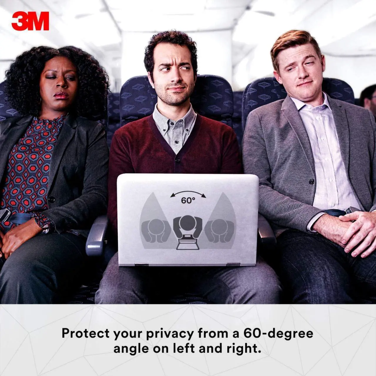 Alt view image 5 of 20 - 3M Frameless Notebook/Monitor Privacy Filters for 34 Widescreen Monitor 21:9