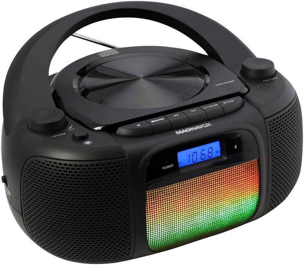 Alt view image 4 of 7 - MAGNAVOX PTMV6972 CD Boombox with Digital PLL AM/FM Stereo Radio and Bluetooth MD6972