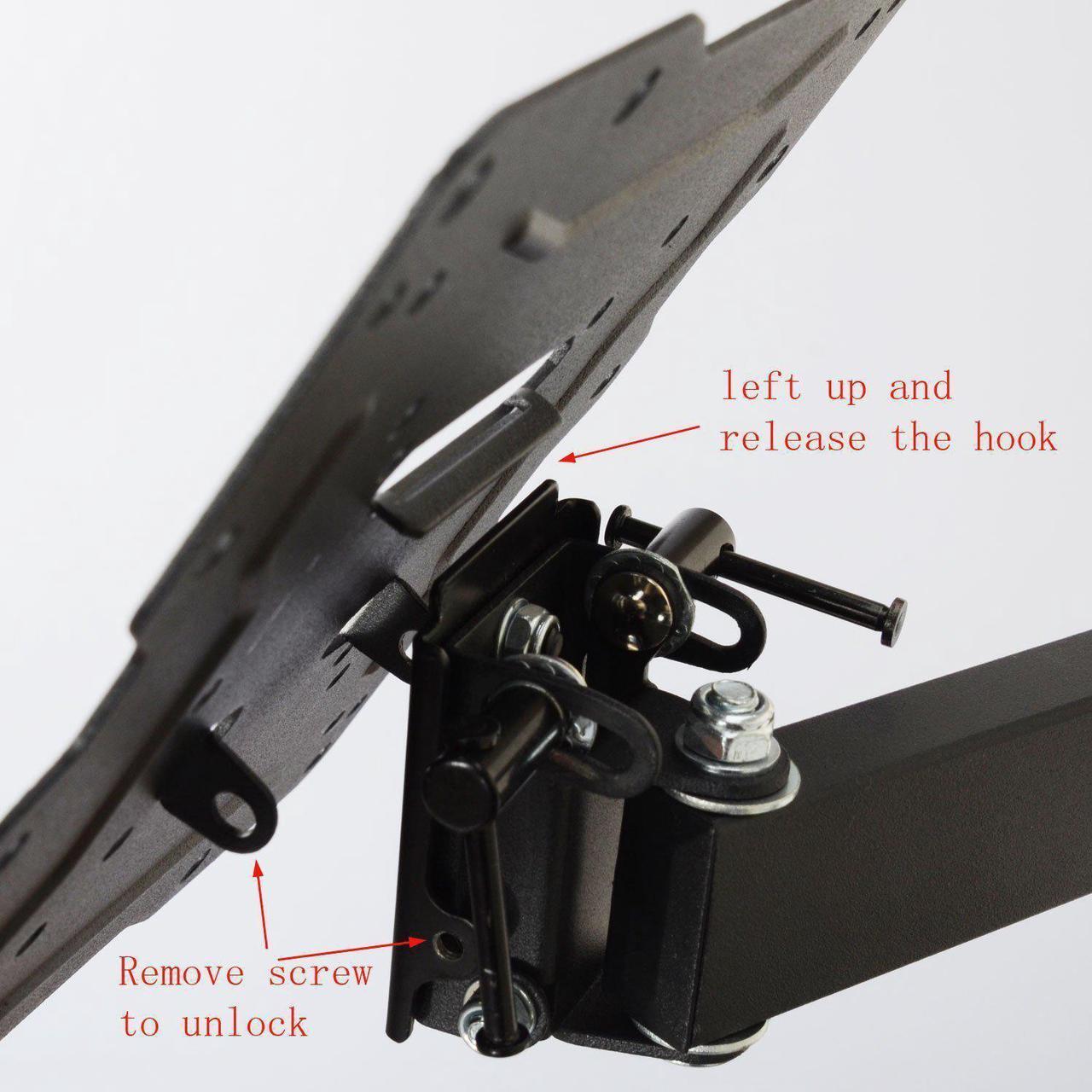 Alt view image 5 of 11 - VideoSecu ML531BE TV Wall Mount for most 22-55 LED LCD Plasma Flat Screen Monitor up to 88 lb VESA 400x400 with Full Motion Swivel Articulating 20 in Extension Arm, HDMI Cable & Bubble Level WP5