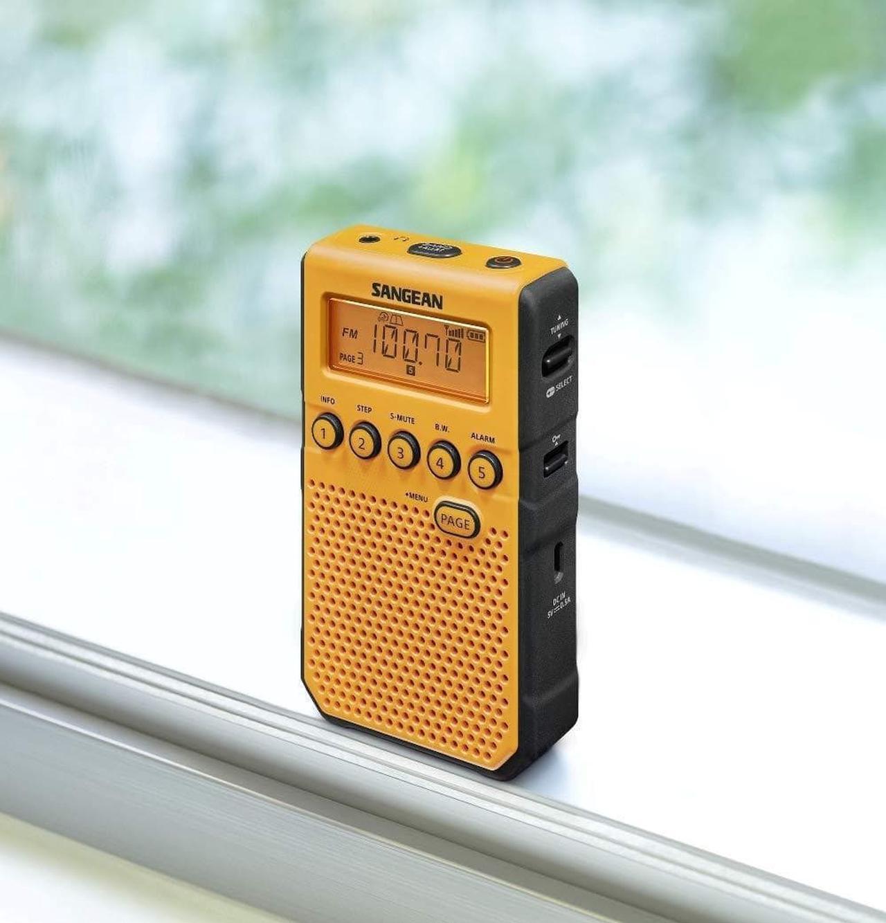 Alt view image 9 of 14 - Sangean - DT-800YL - Sangean DT-800YL Weather & Alert Radio - with Weather Disaster, Child Abduction Emergency (Amber