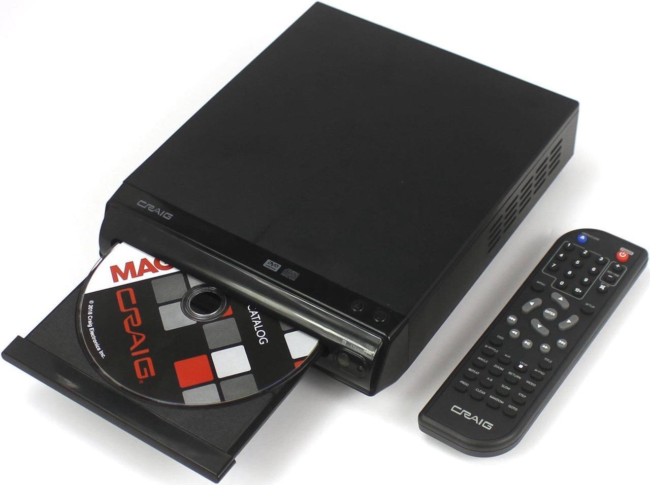 Alt view image 11 of 17 - CRAIG CVD401A Compact HDMI DVD Player with Remote in Black
