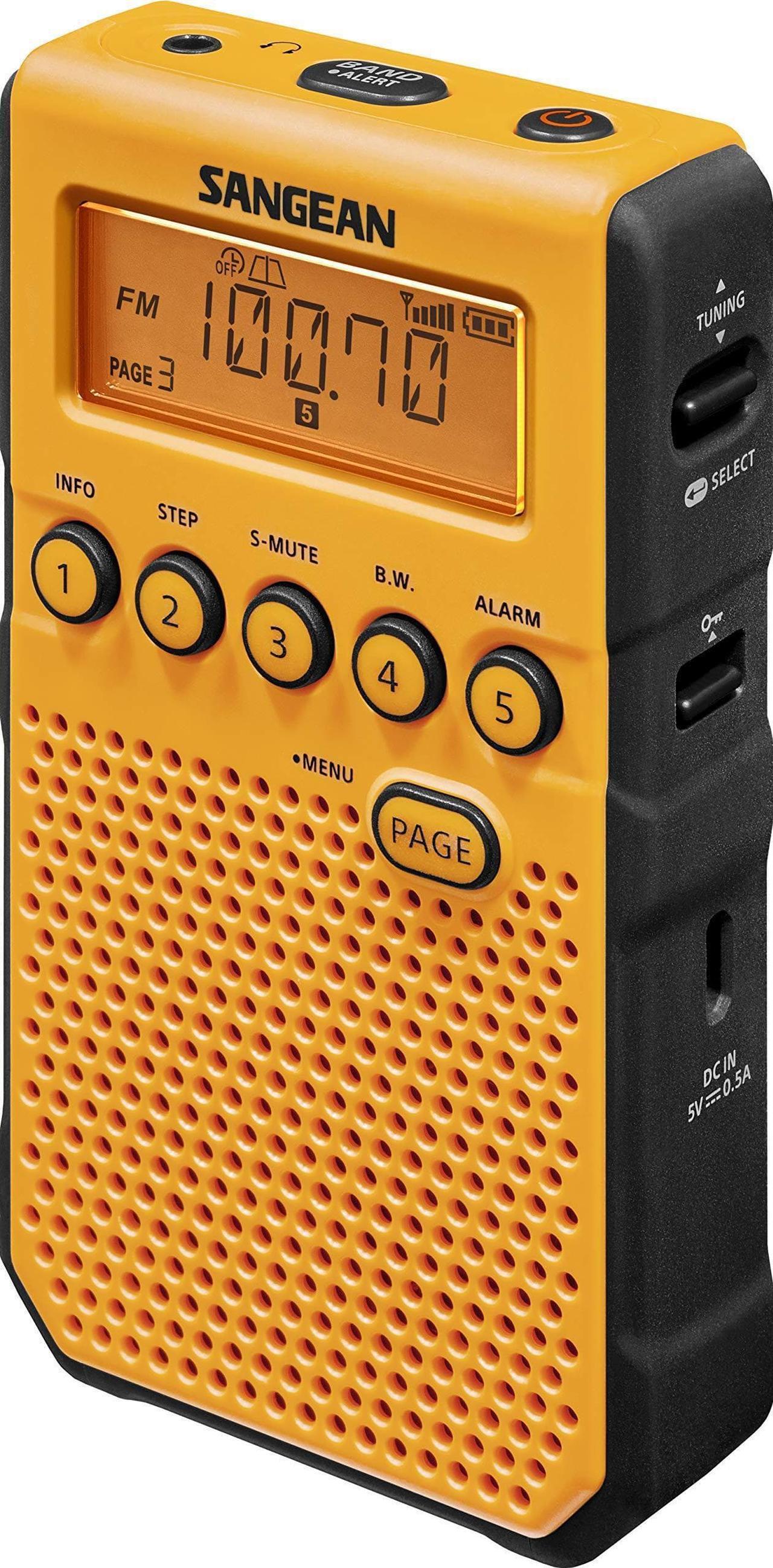 Alt view image 6 of 14 - Sangean - DT-800YL - Sangean DT-800YL Weather & Alert Radio - with Weather Disaster, Child Abduction Emergency (Amber