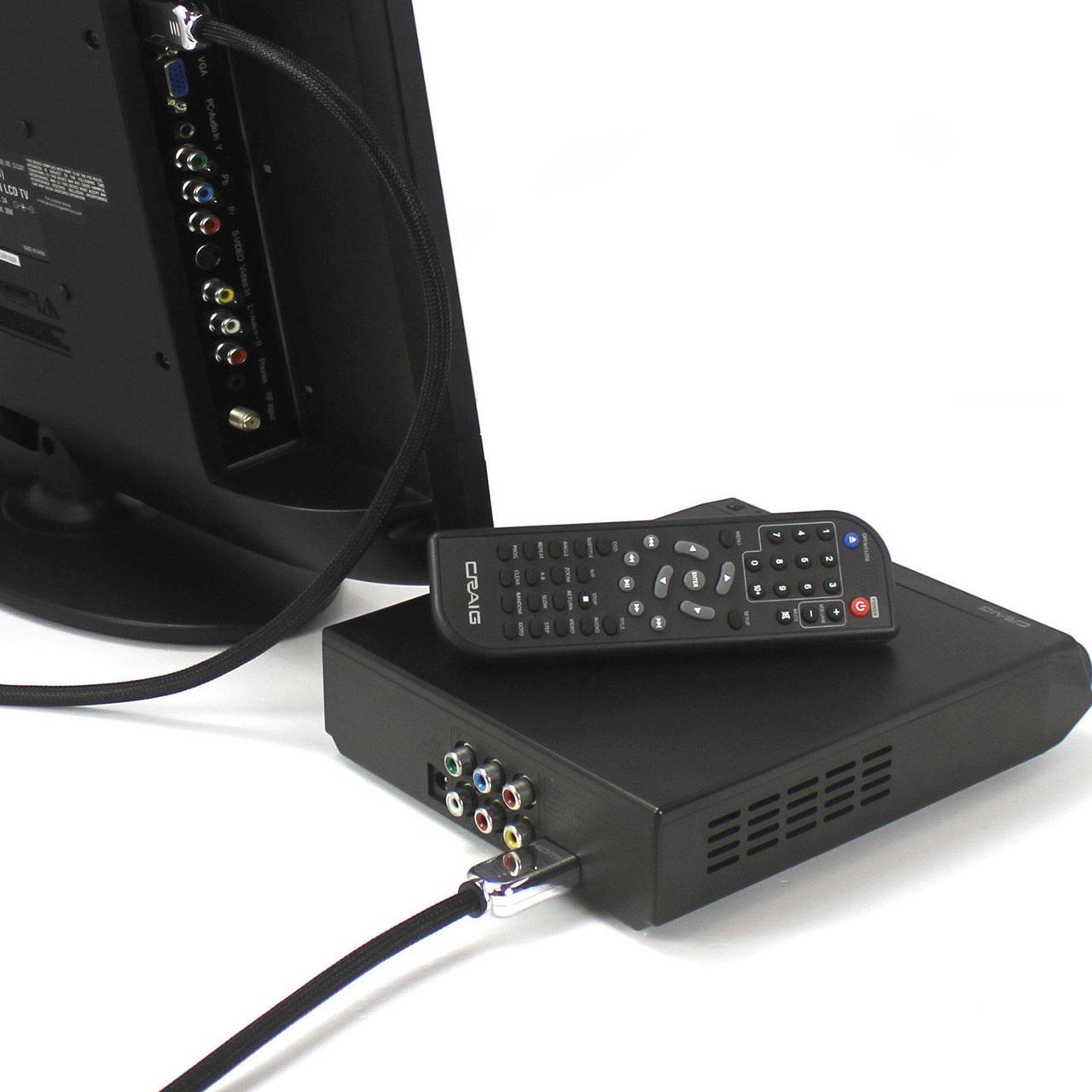 Alt view image 12 of 17 - CRAIG CVD401A Compact HDMI DVD Player with Remote in Black