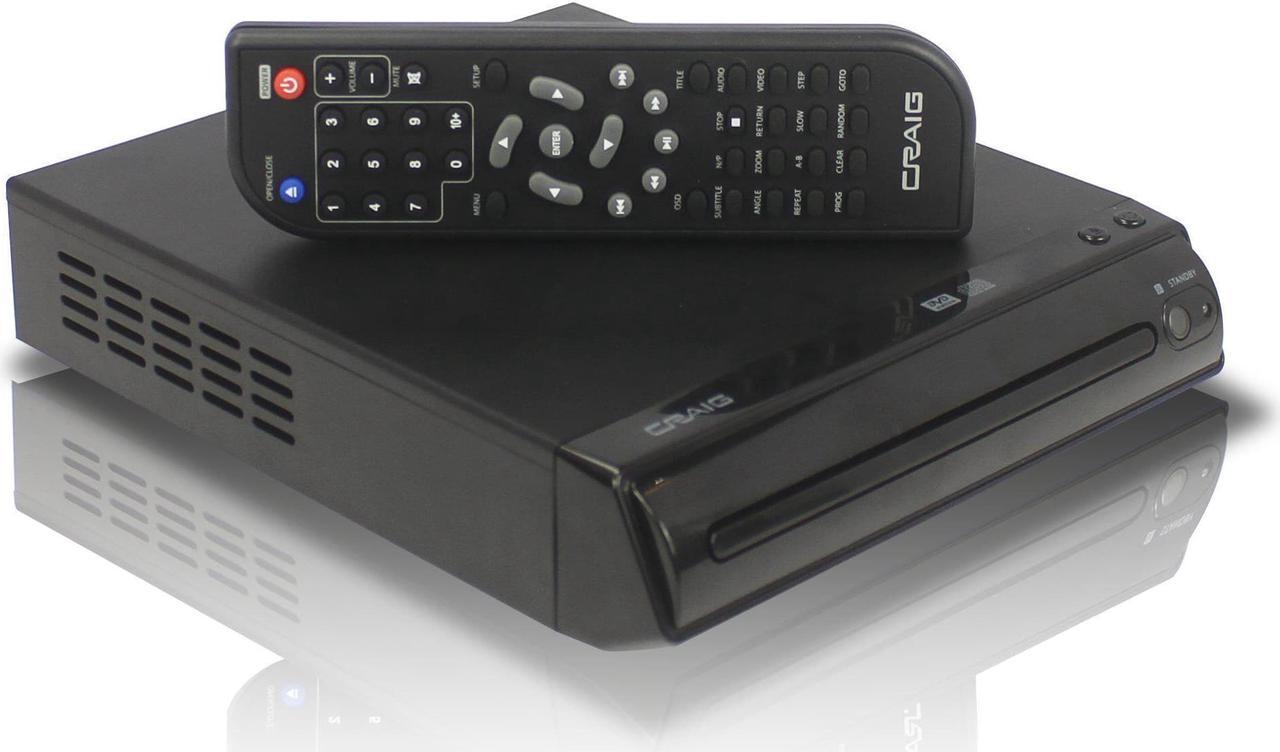 Alt view image 8 of 17 - CRAIG CVD401A Compact HDMI DVD Player with Remote in Black