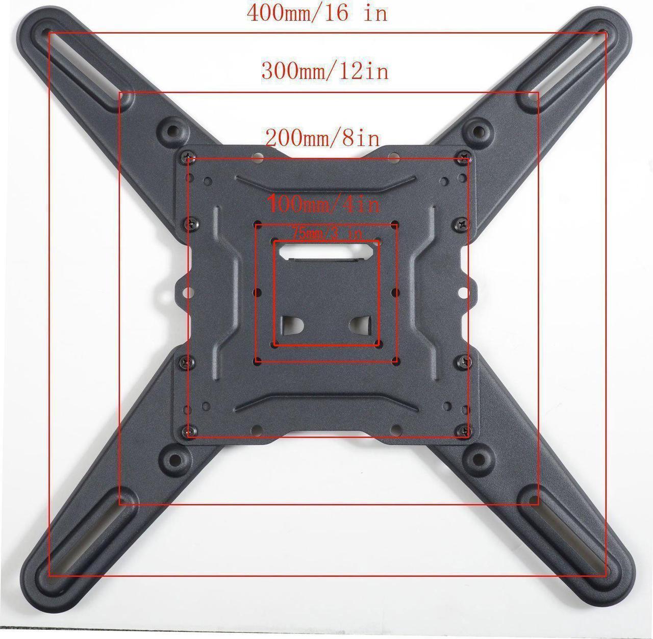 Alt view image 9 of 11 - VideoSecu ML531BE TV Wall Mount for most 22-55 LED LCD Plasma Flat Screen Monitor up to 88 lb VESA 400x400 with Full Motion Swivel Articulating 20 in Extension Arm, HDMI Cable & Bubble Level WP5