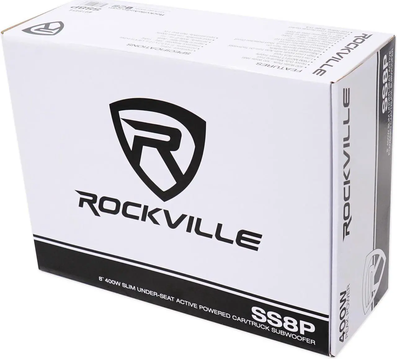 Alt view image 15 of 18 - rockville ss8p 400w 8" cast aluminum slim underseat active powered car/truck subwoofer sub