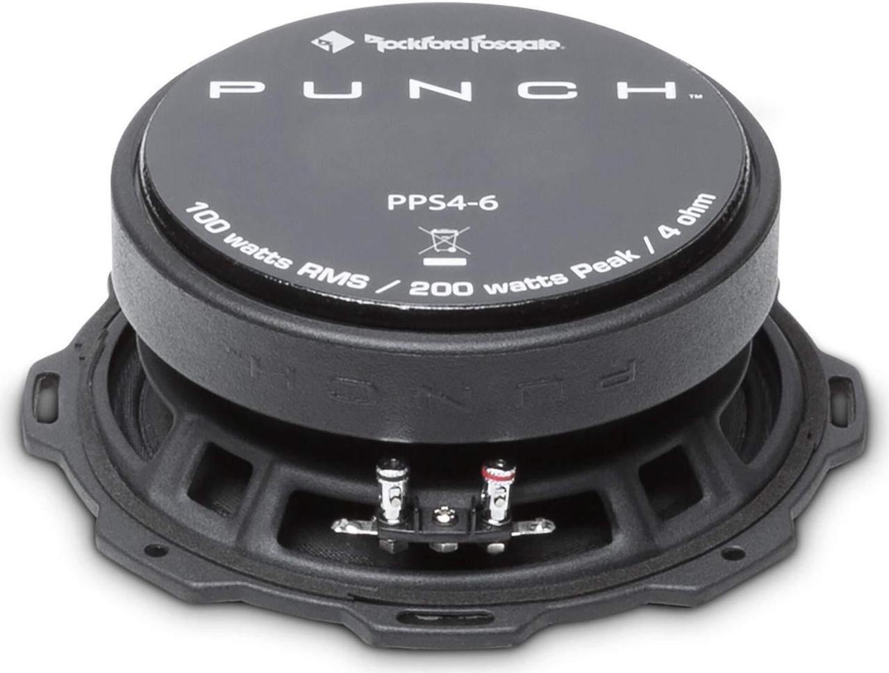 Alt view image 9 of 20 - Rockford Fosgate PPS4-6 6.5" 200W 4-Ohm Impedance Mid-Range Car Speaker (Single)