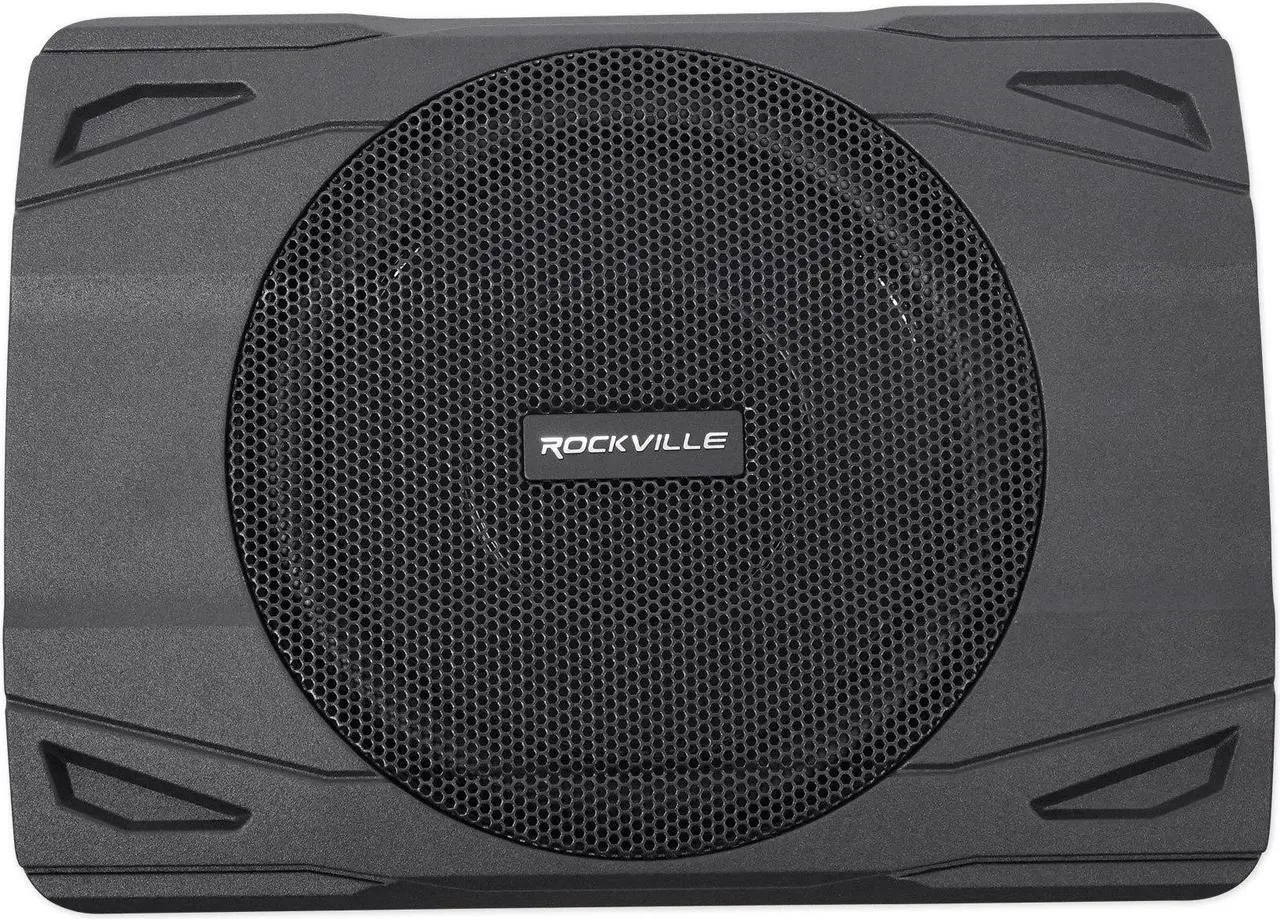 Alt view image 10 of 18 - rockville ss8p 400w 8" cast aluminum slim underseat active powered car/truck subwoofer sub