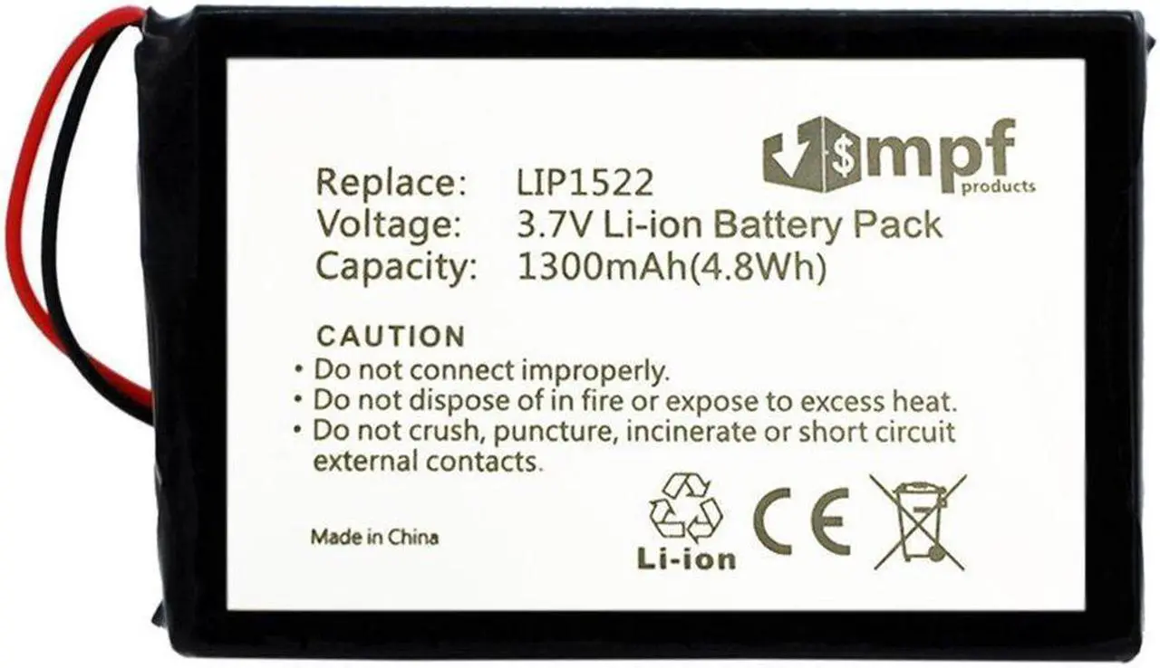 Alt view image 9 of 15 - Replacement 1300mAh LIP1522 Battery for Sony Playstation 4 PS4 Dualshock 4 Wireless Controller (CUH-ZCT1E and CUH-ZCT1U - 2015 or Older Models Only)