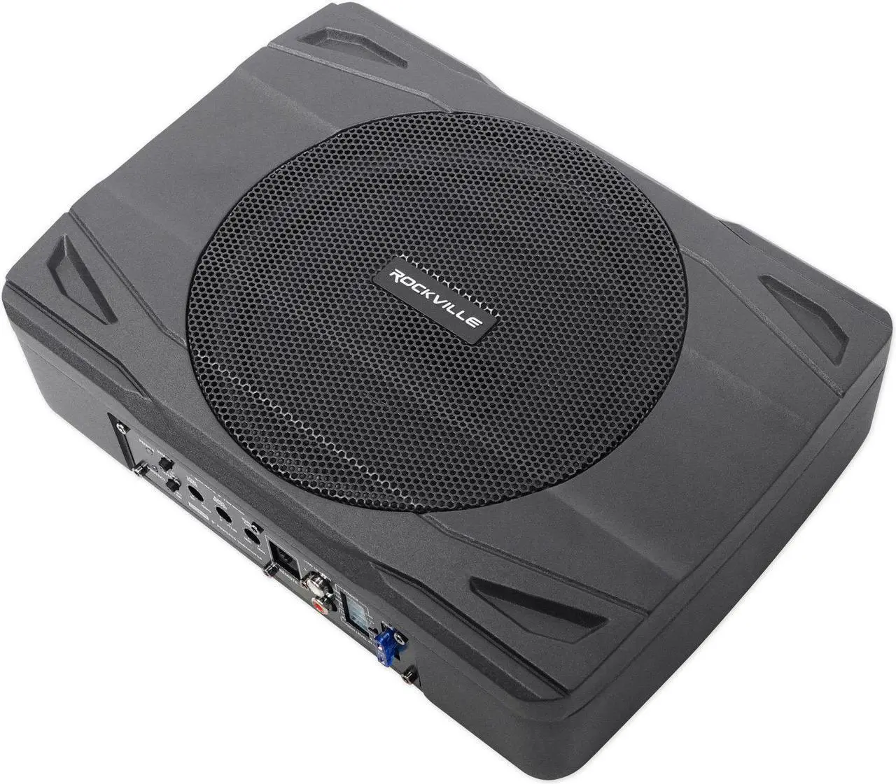 Alt view image 11 of 18 - rockville ss8p 400w 8" cast aluminum slim underseat active powered car/truck subwoofer sub
