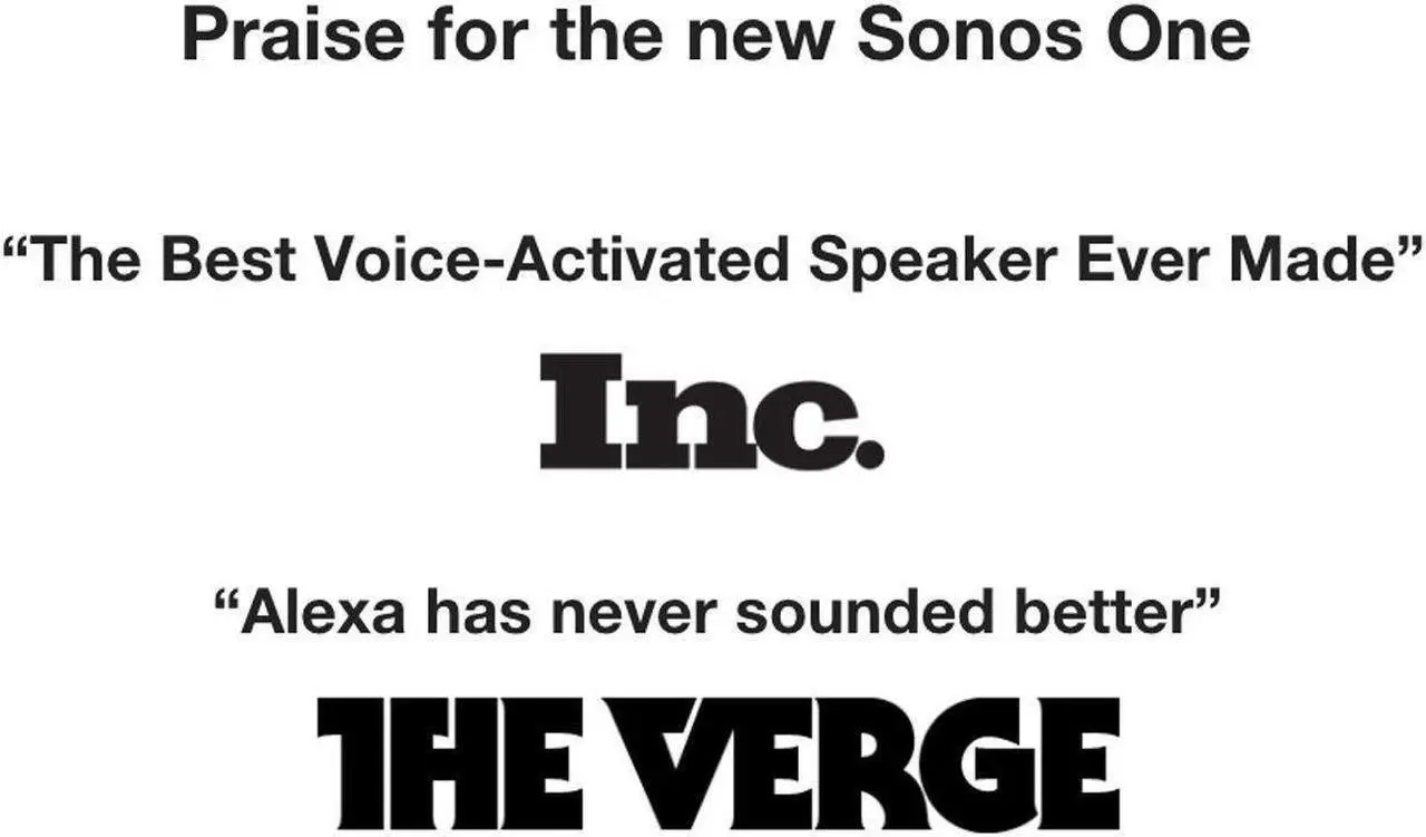 Alt view image 10 of 14 - Sonos One Smart Speaker With Alexa Built In - White