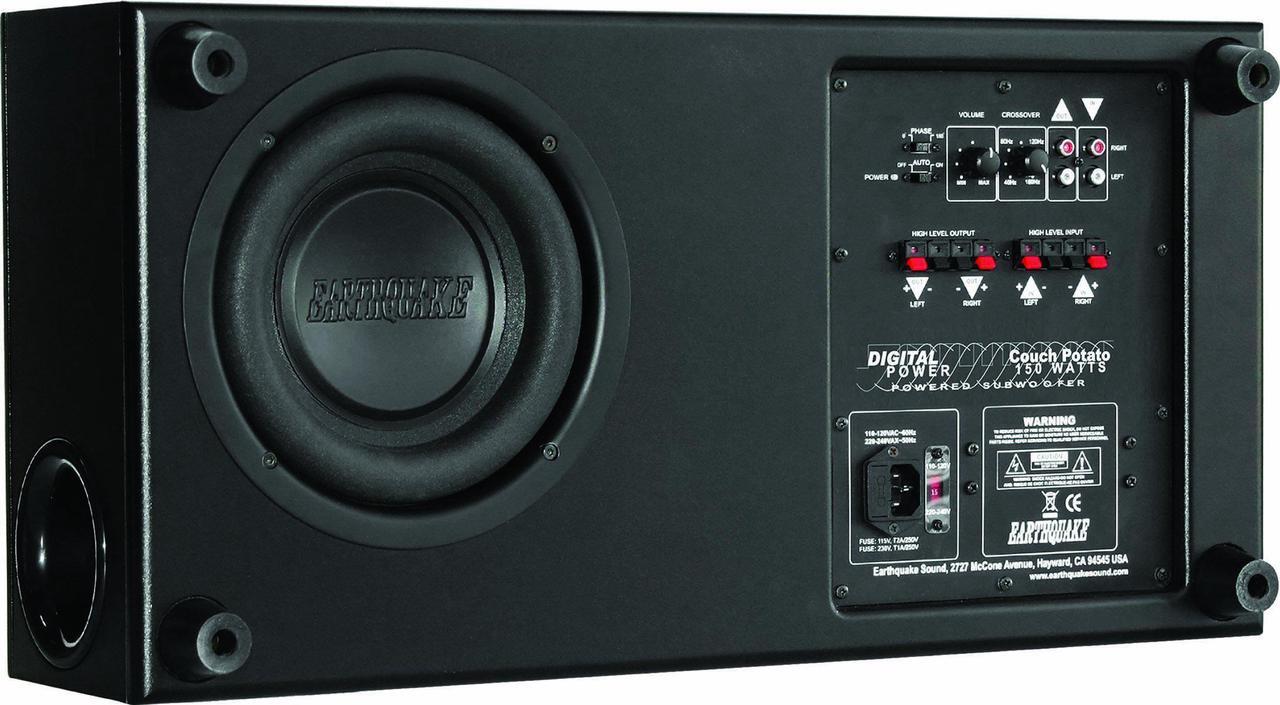 Main image of Earthquake Sound CP8 Couch Potato Slim 8-Inch Subwoofer (Black Laminate, Single)