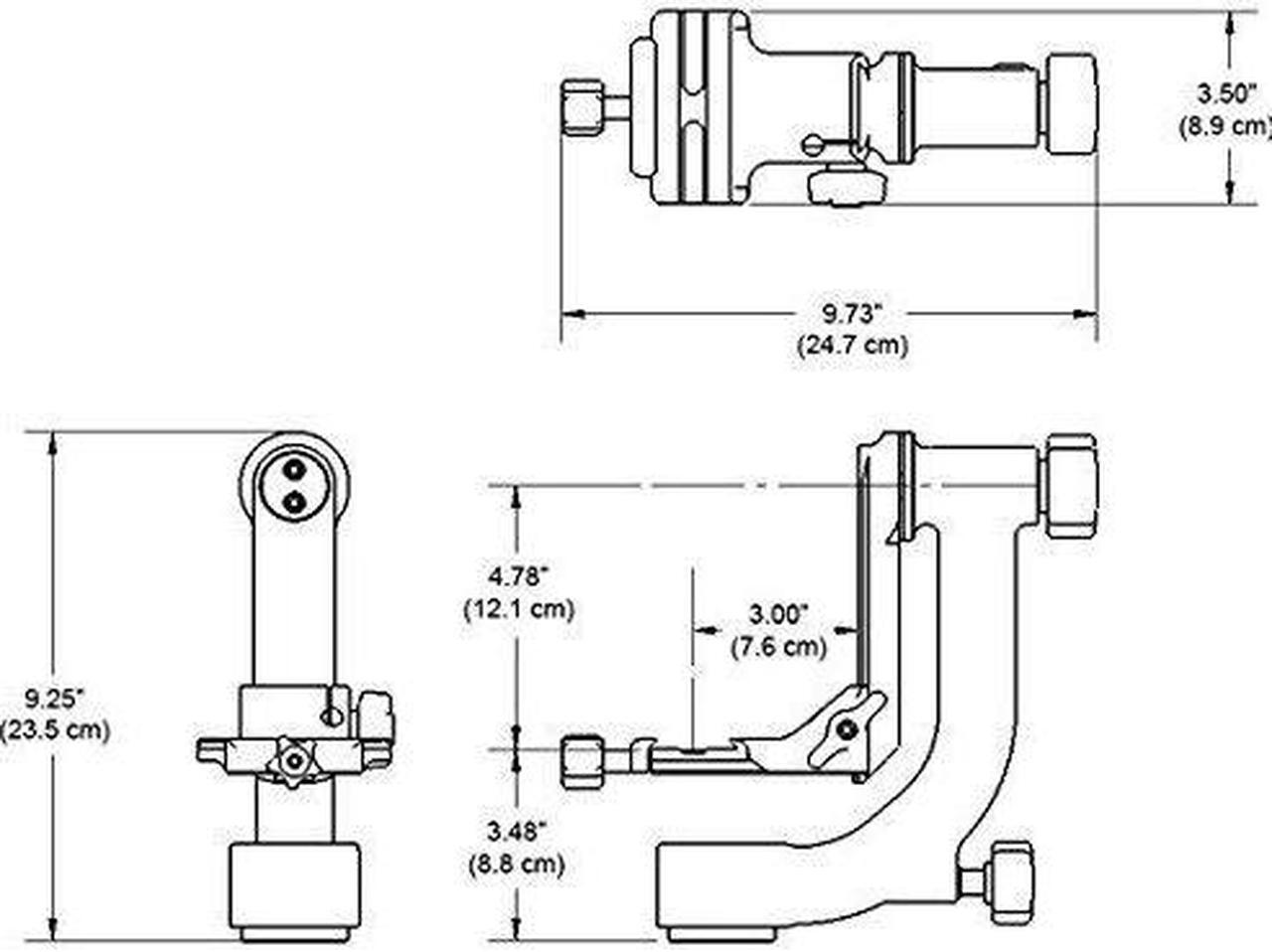 Alt view image 5 of 15 - Wimberley WH-200 Gimbal Tripod Head II with Quick Release Base #WH200