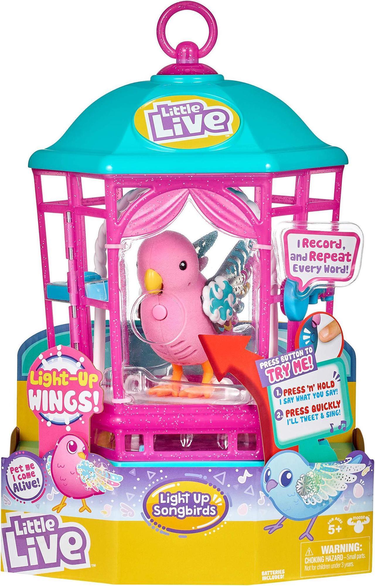 Alt view image 2 of 14 - little live pets bird with cagerainbow glow childrens toy