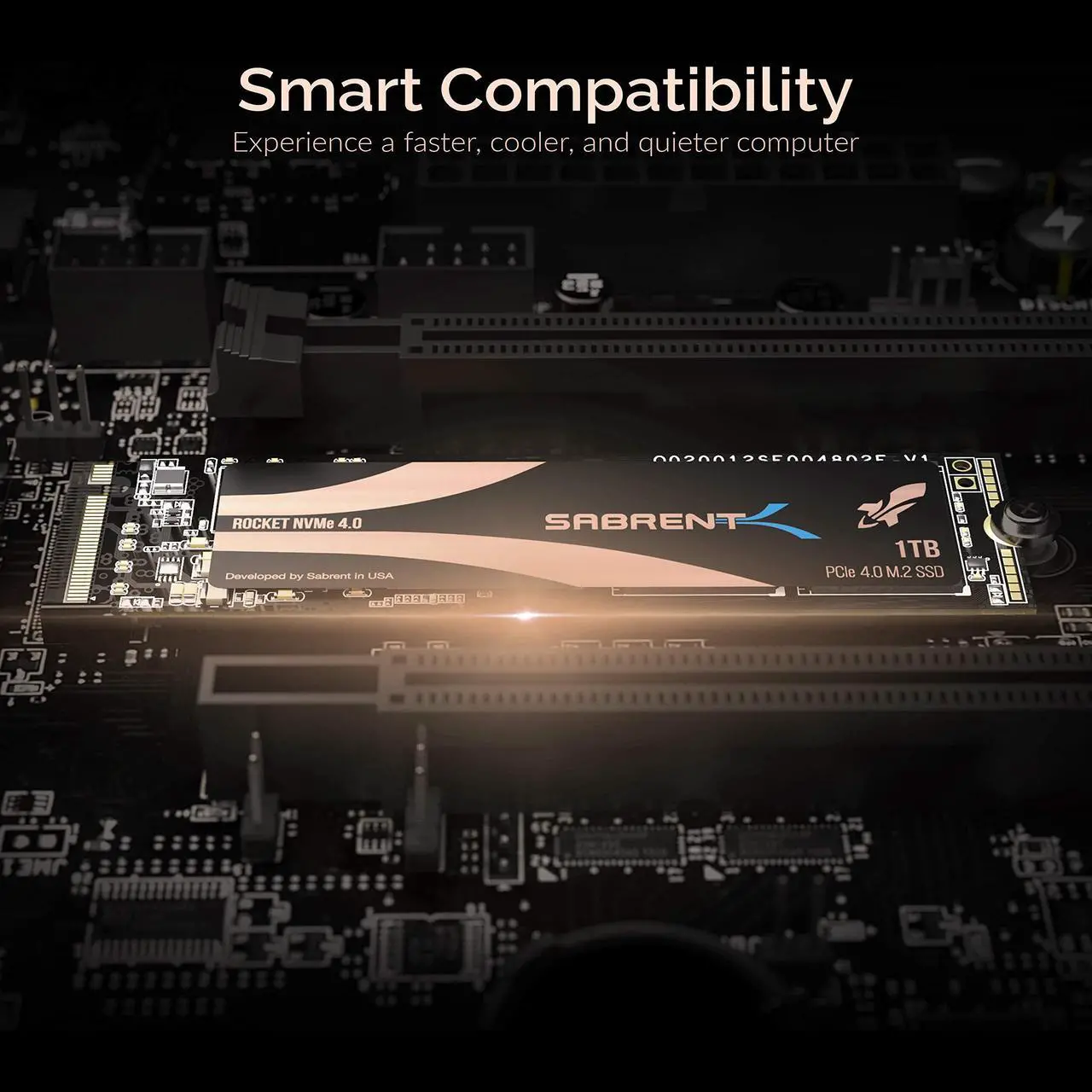 Alt view image 7 of 12 - SABRENT 1TB Rocket NVMe 4.0 Gen4 PCIe M.2 Internal SSD Extreme Performance Solid State Drive (SB-ROCKET-NVMe4-1TB)