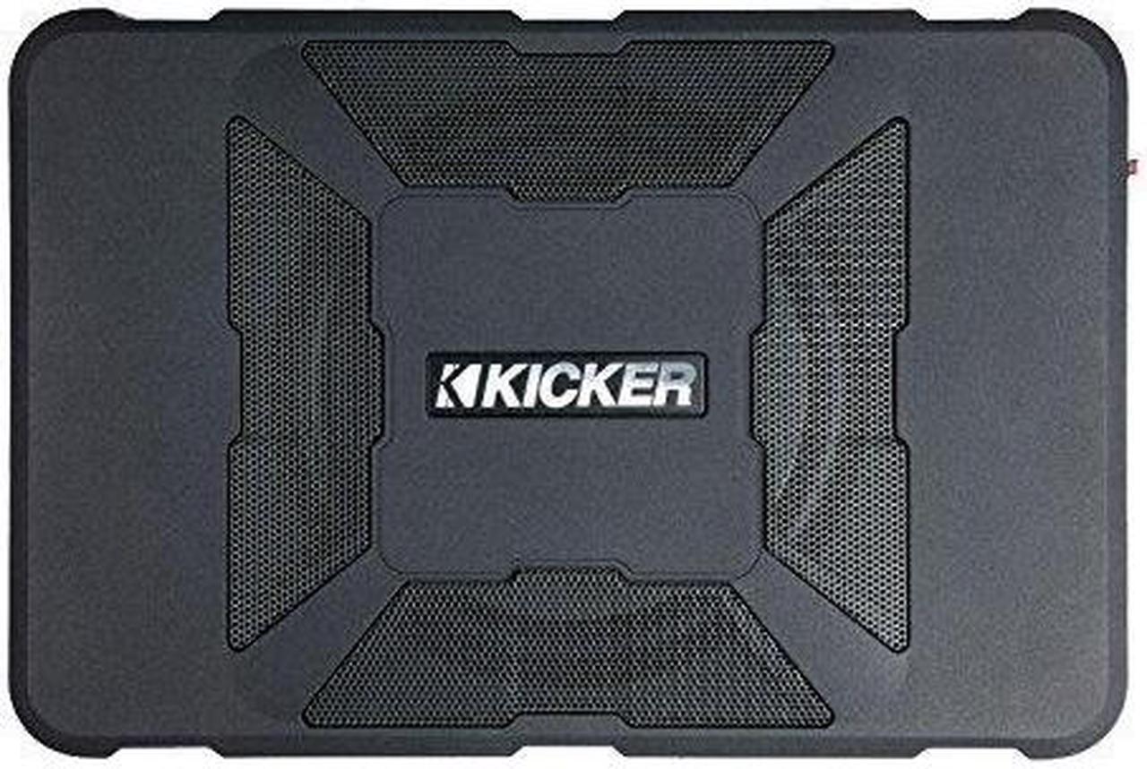 Alt view image 12 of 20 - KICKER 11HS8 8" 150W Hideaway Car Audio Powered Subwoofer Sub Enclosure HS8
