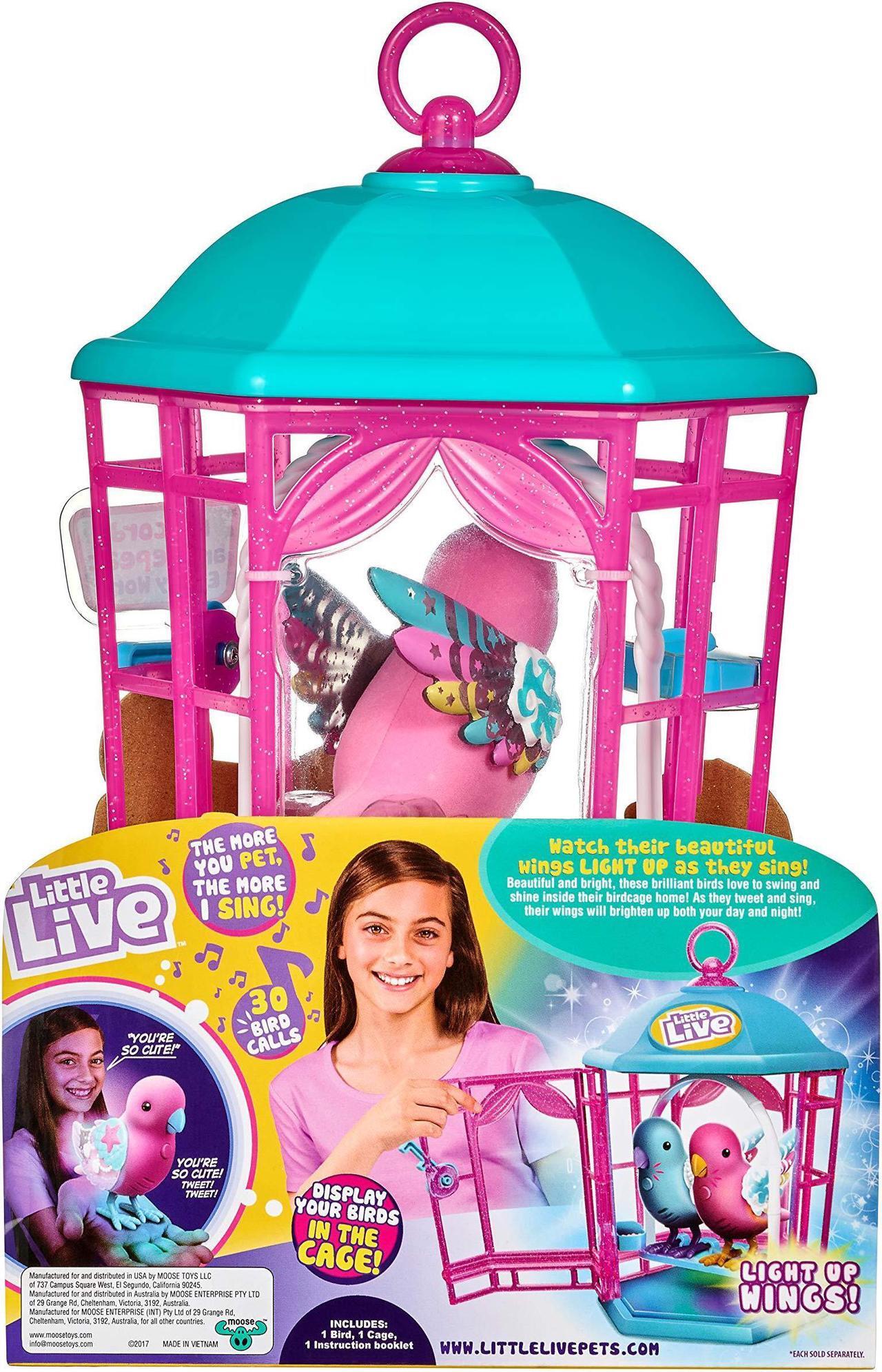Alt view image 6 of 14 - little live pets bird with cagerainbow glow childrens toy