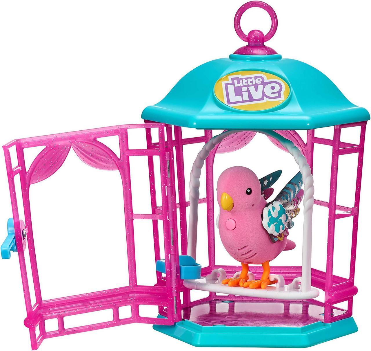 Alt view image 4 of 14 - little live pets bird with cagerainbow glow childrens toy