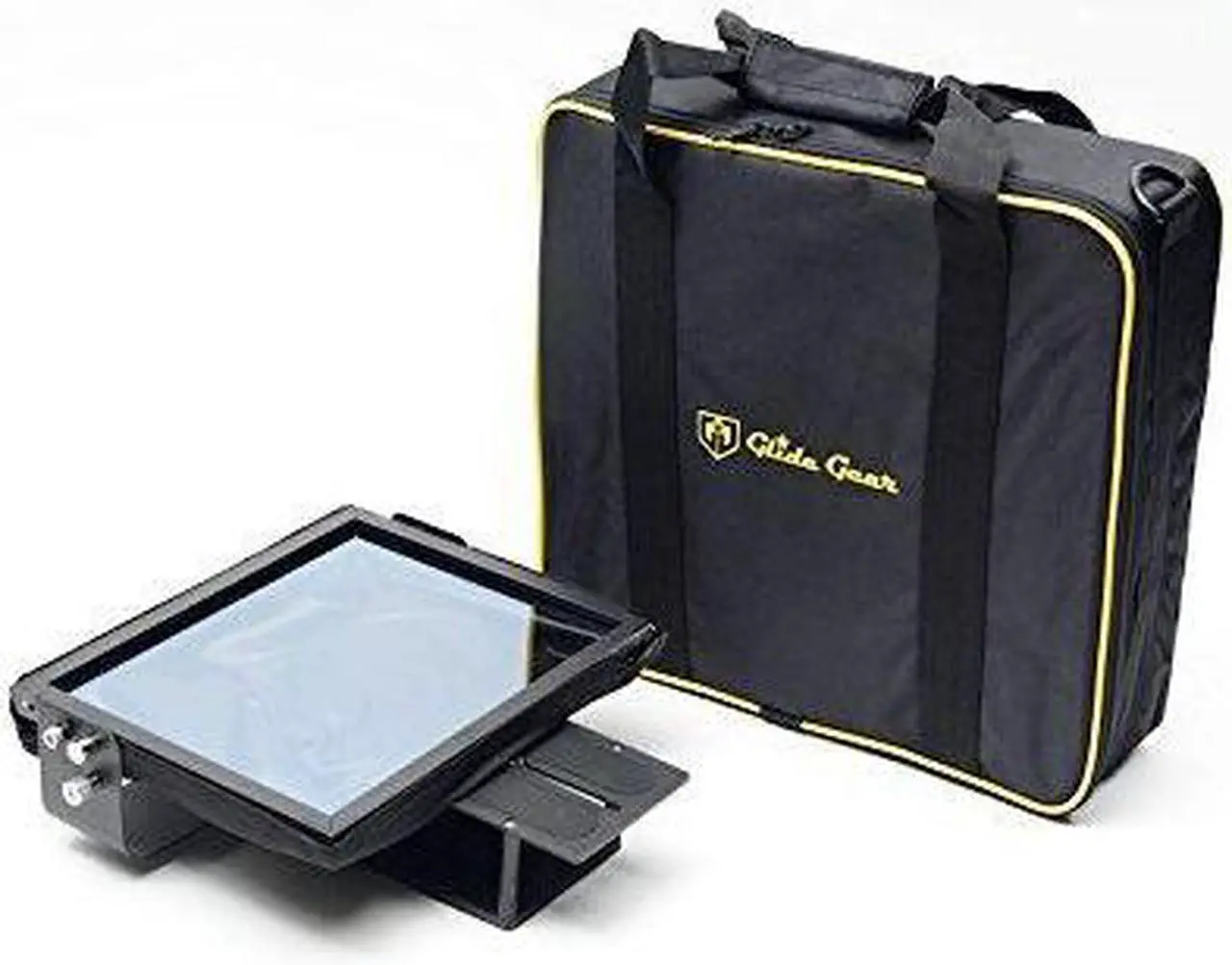 Alt view image 7 of 10 - Glide Gear TMP100 Adjustable iPad/ Tablet/ Smartphone Teleprompter Beam Splitter 70/30 Glass w/ Carry Case No Plastic All Metal / No Assembly Required