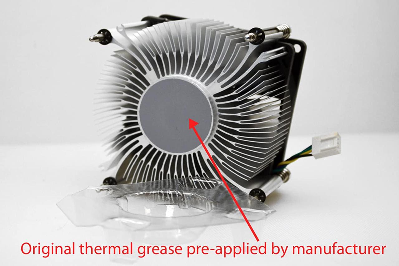 Alt view image 3 of 3 - HP 667727-001 Intel Processor Heat Sink Assembly - Intel 1155 95 Watt - Includes Replacement Thermal Material