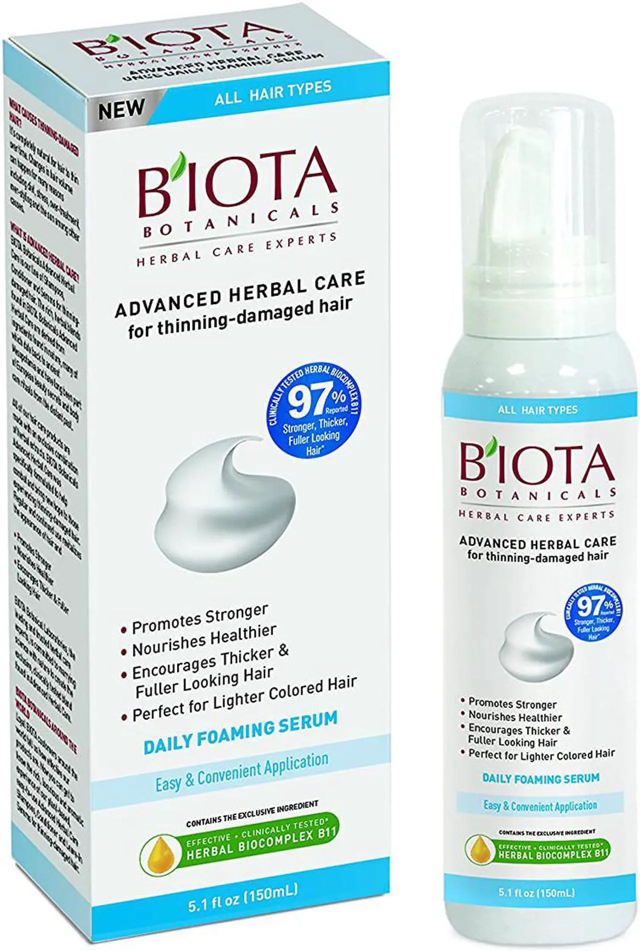 Main image of Biota Botanicals Advanced Herbal Care Daily Foaming Serum, 5.1 Fl Oz.