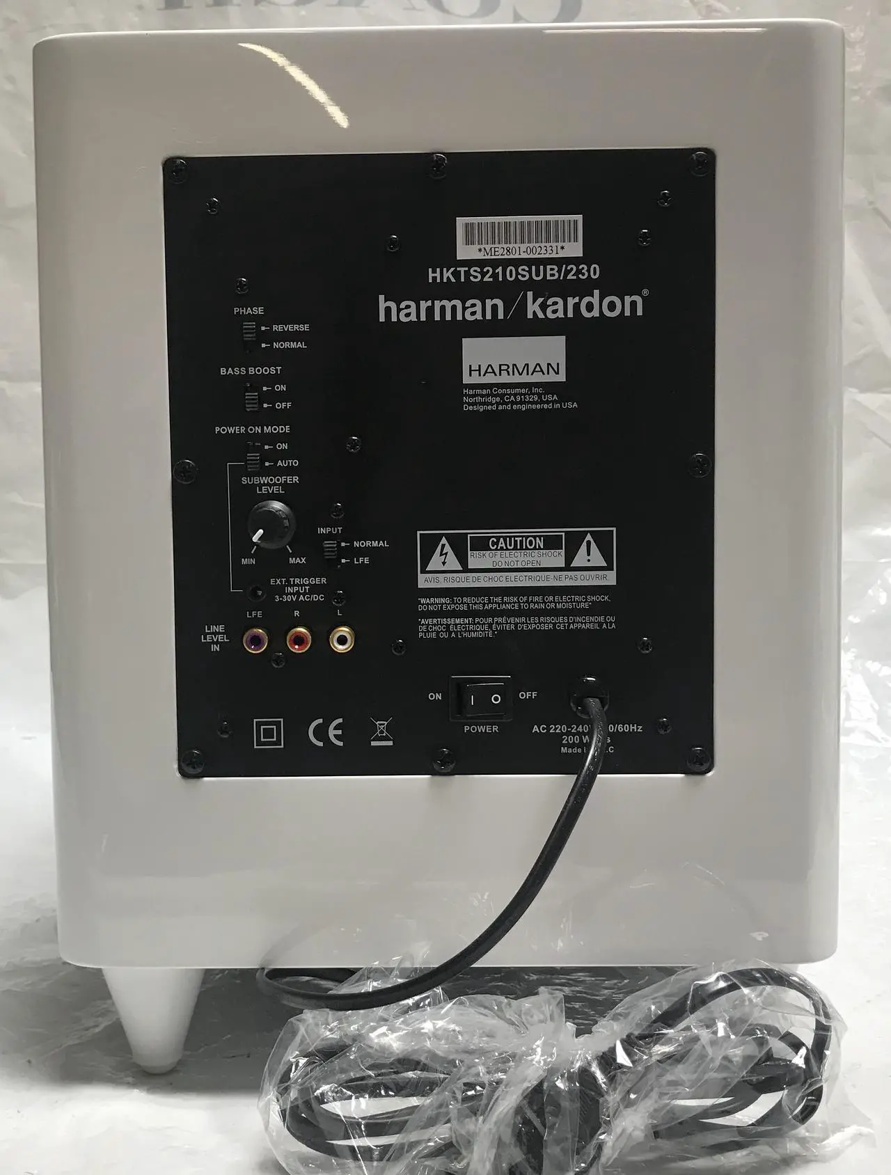 Alt view image 2 of 7 - Harman Kardon HKTS16WQ/230 5.1 Channel Home Theatre Speaker System - White
