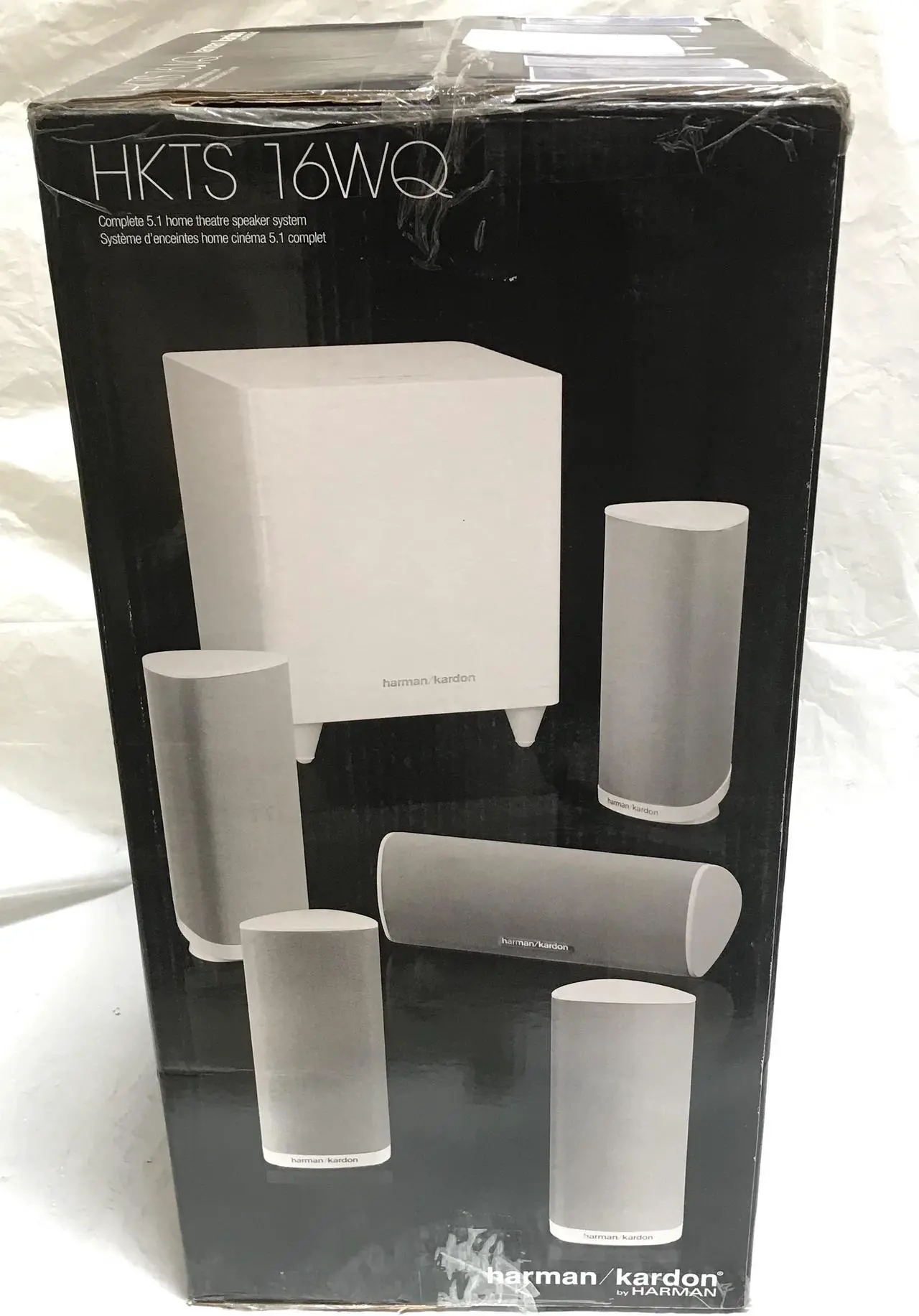 Alt view image 3 of 7 - Harman Kardon HKTS16WQ/230 5.1 Channel Home Theatre Speaker System - White