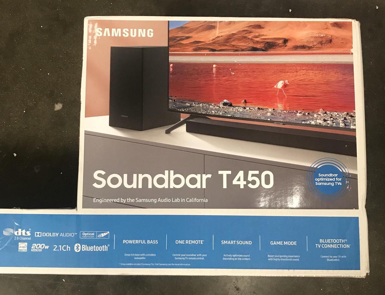 Alt view image 3 of 4 - Samsung HW-T450 2.1ch Soundbar with Dolby Audio (2020) - Black